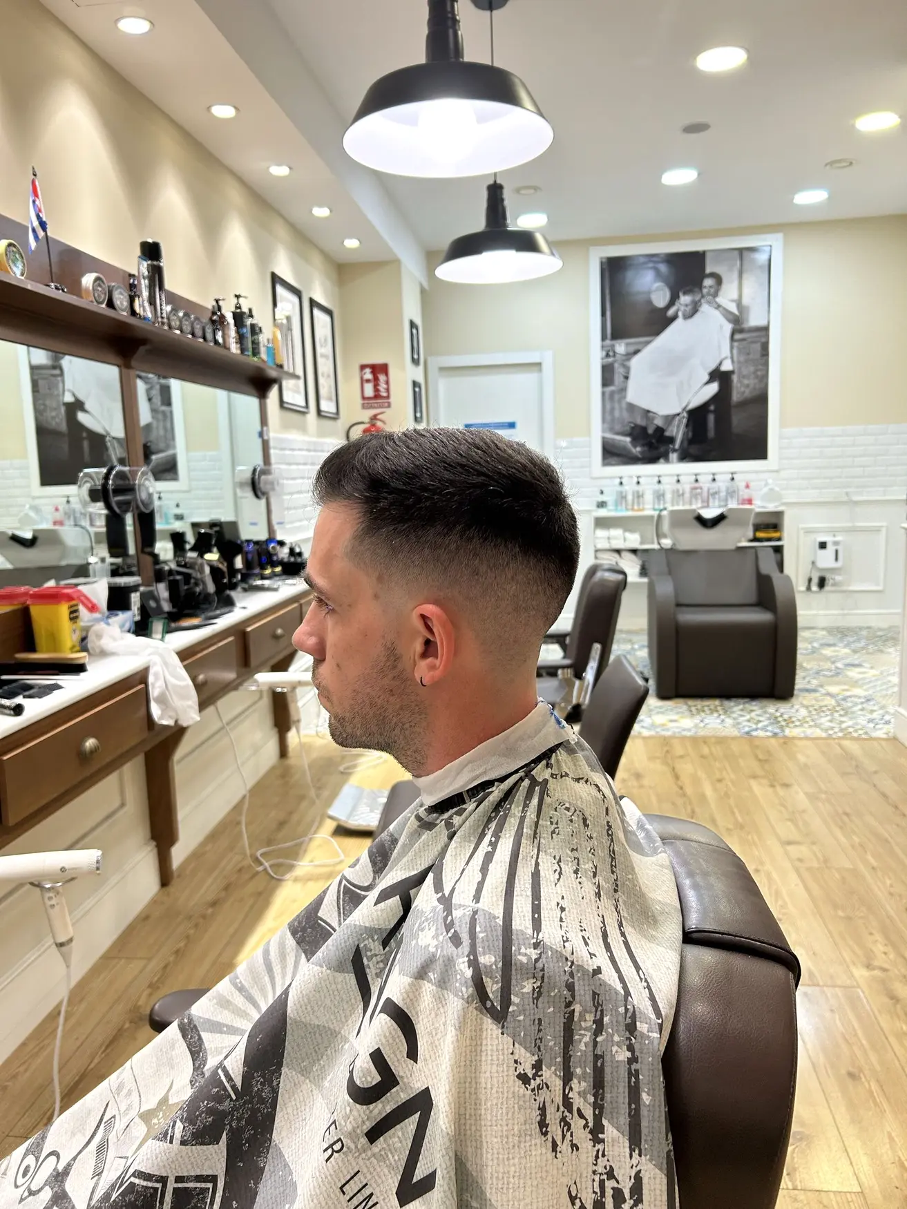 Corte de caballero con degradado lateral
